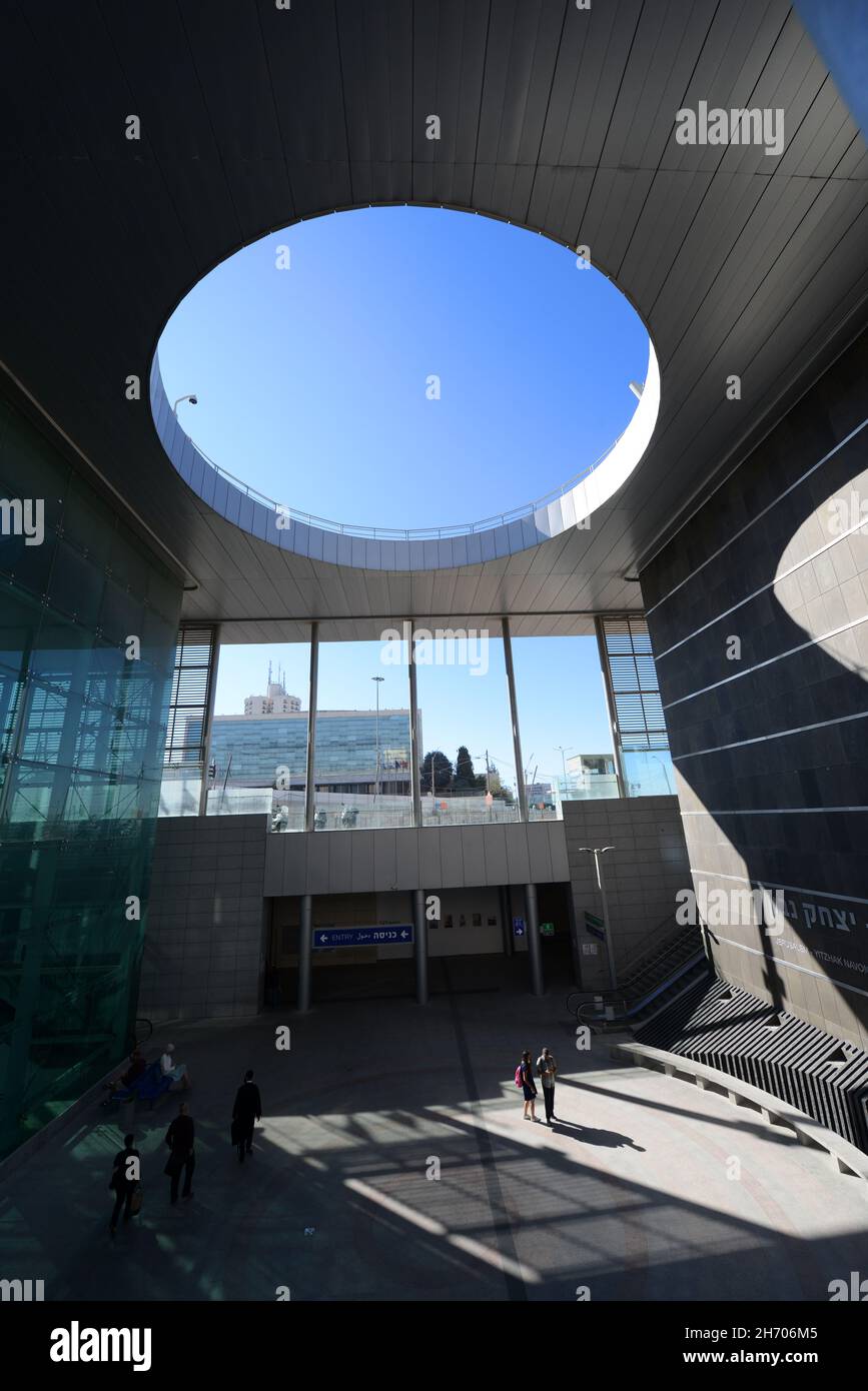 The Yitzhak Navon railway station in Jerusalem, Israel Stock Photo Alamy