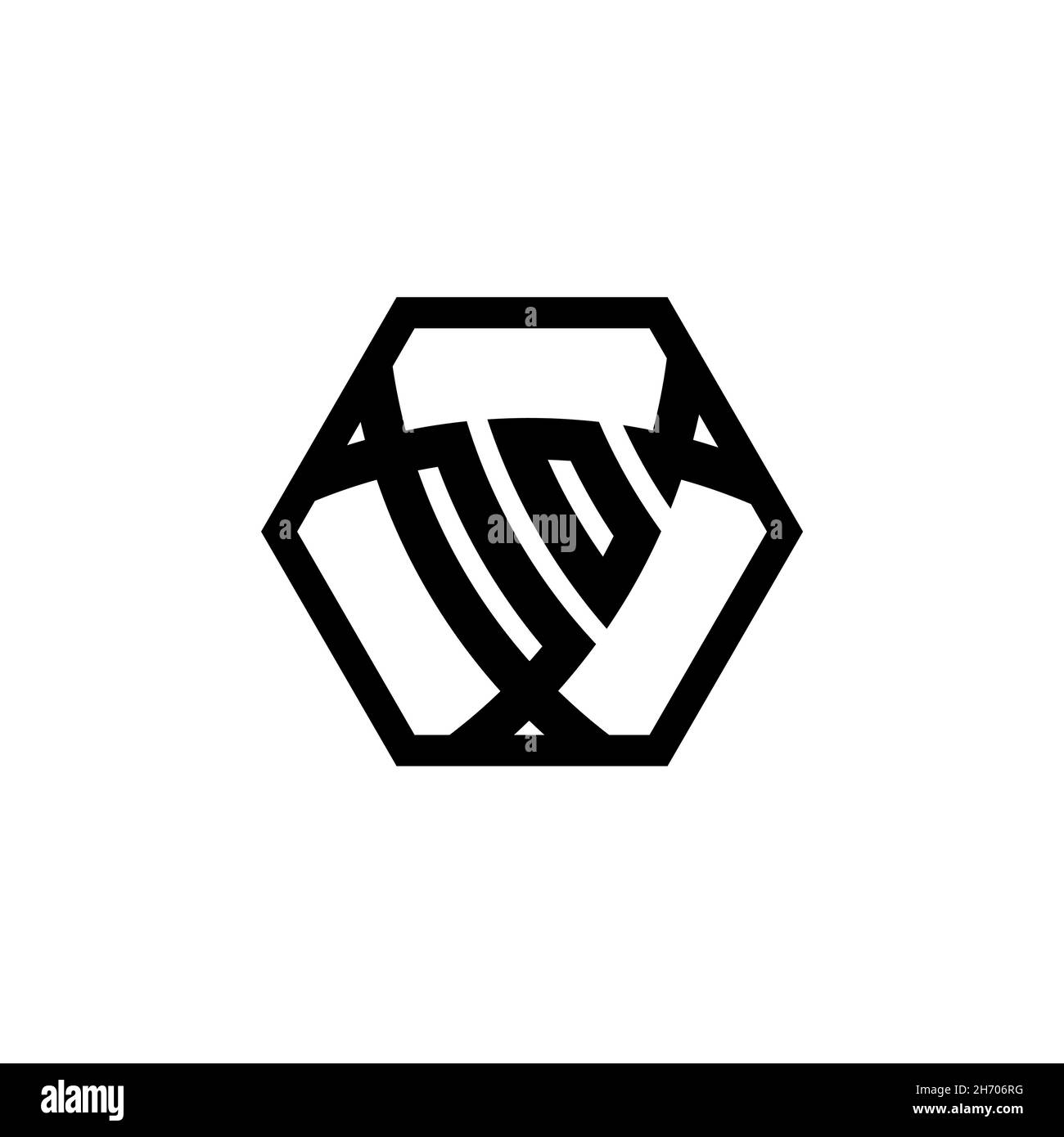 OO Monogram logo letter with triangle shield shape hexagonal rounded. Triangle monogram logo, shield monogram logo, triangle shield letter. Stock Vector