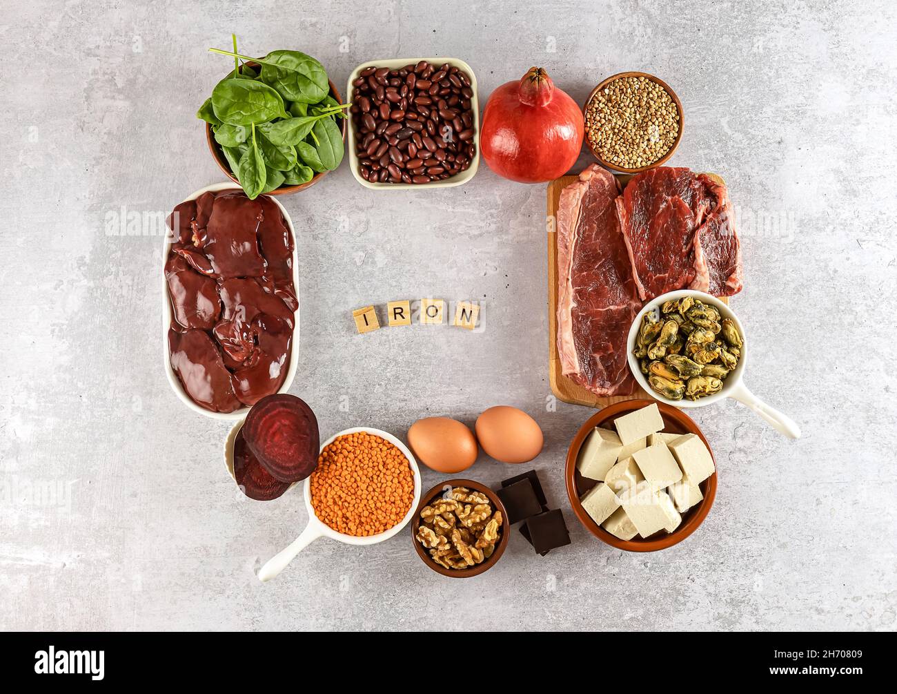 Foods high in Iron, a great source for your health, nervous and