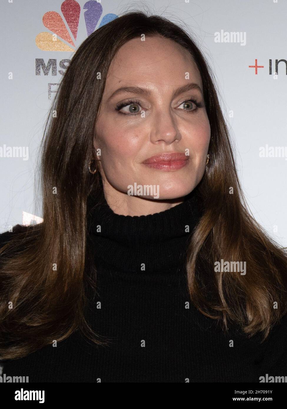 18 November 2021 - Los Angeles, California - Angelina Jolie. The Los Angeles Premiere of 'Paper and Glue: A JR Project' (Credit Image: © Billy Bennight/AdMedia via ZUMA Press Wire) Stock Photo