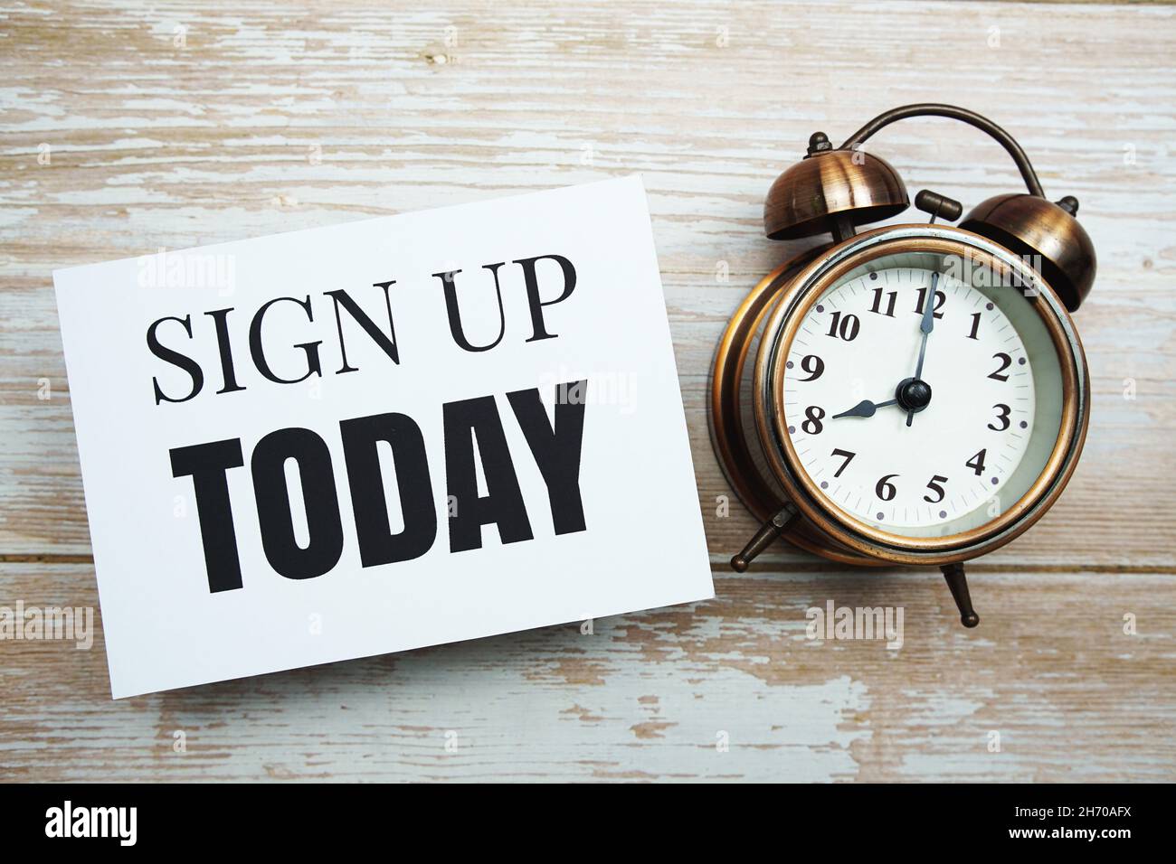 Register Today Clock Summer clock update hi-res stock photography and images - Alamy