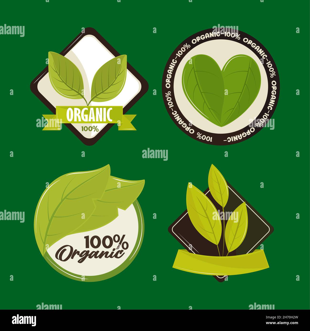 food organic labels Stock Vector Image & Art - Alamy