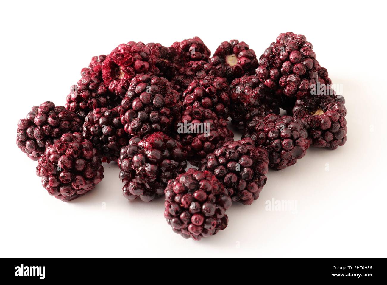 freeze dried whole blackberry fruit Stock Photo Alamy