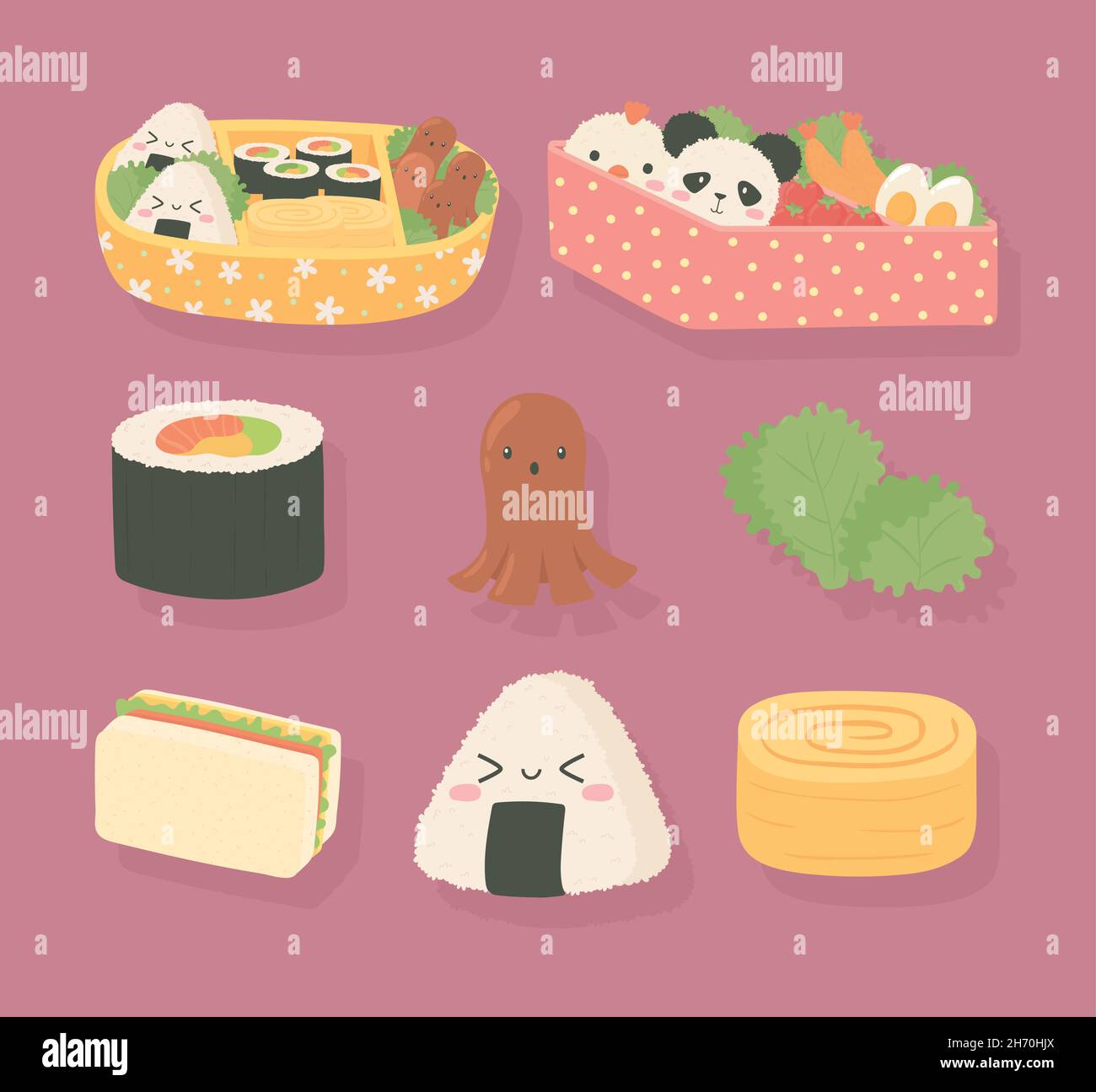 bento box lunch Stock Vector Image & Art Alamy