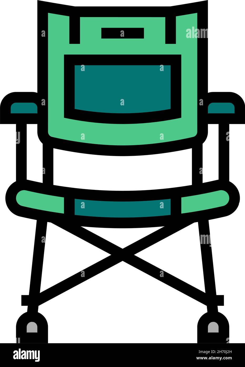 camp chair color icon vector illustration Stock Vector Image & Art - Alamy