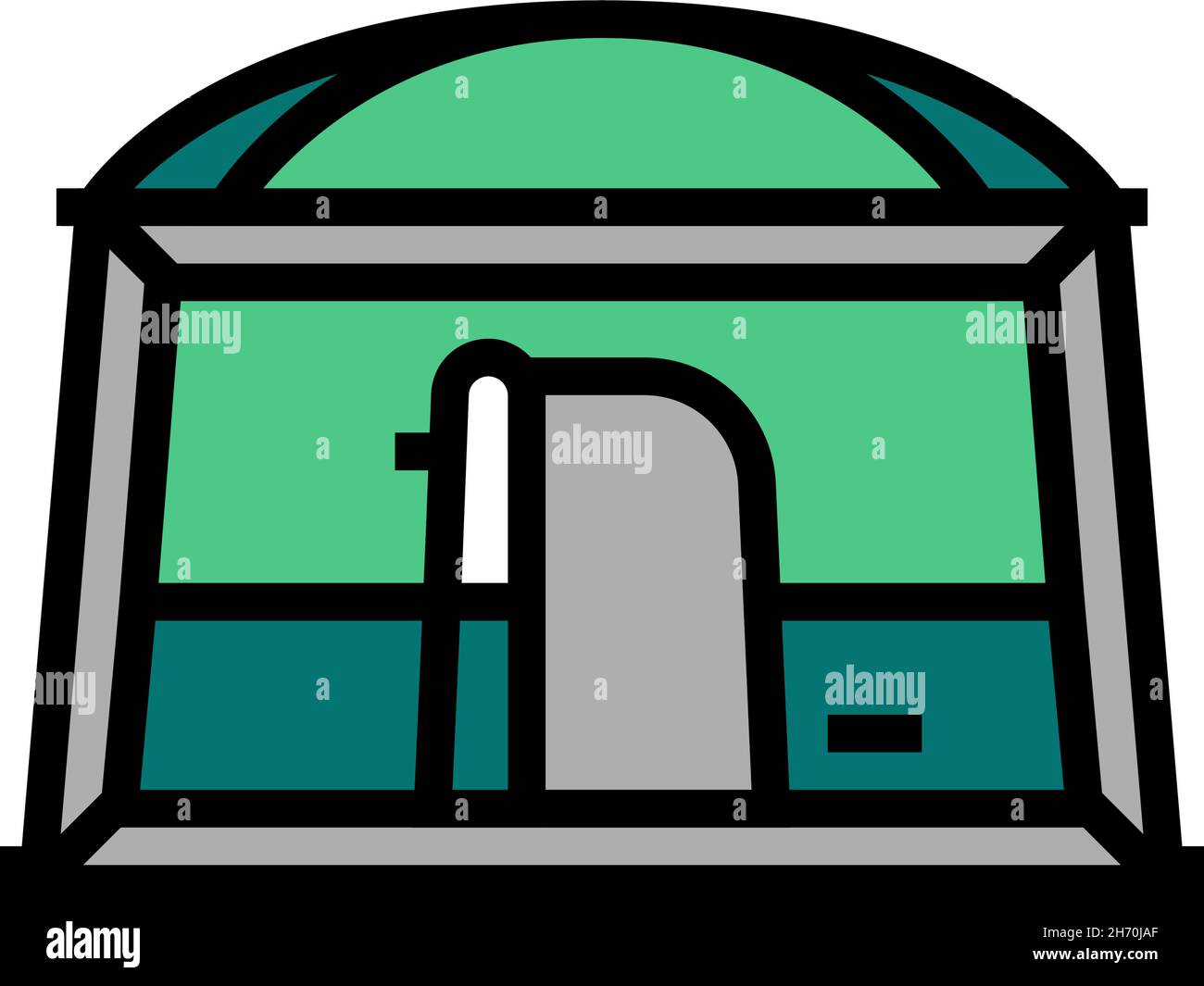 tent camping color icon vector illustration Stock Vector Image & Art ...