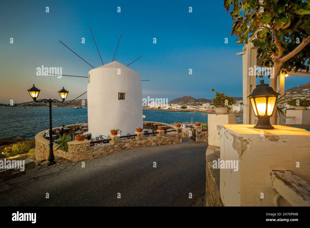 The Traditional Windmills of Paros: The traditionally whitewashed ...