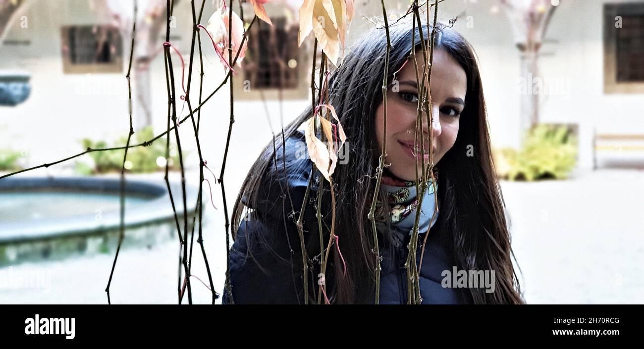 Beautiful attractive dark haired woman hi-res stock photography and ...