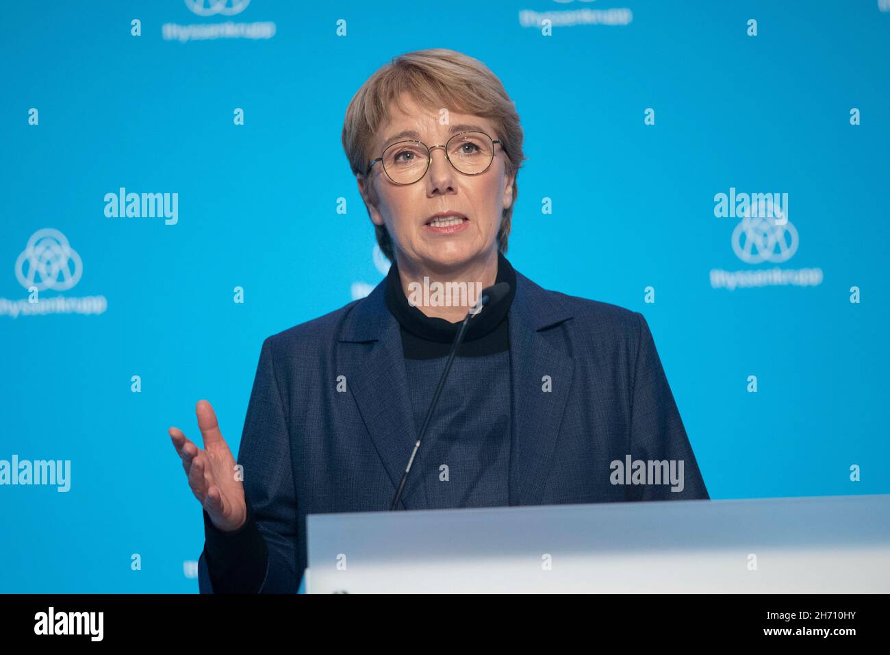 Martina MERZ (Chief Executive Officer), speaking at the annual press ...