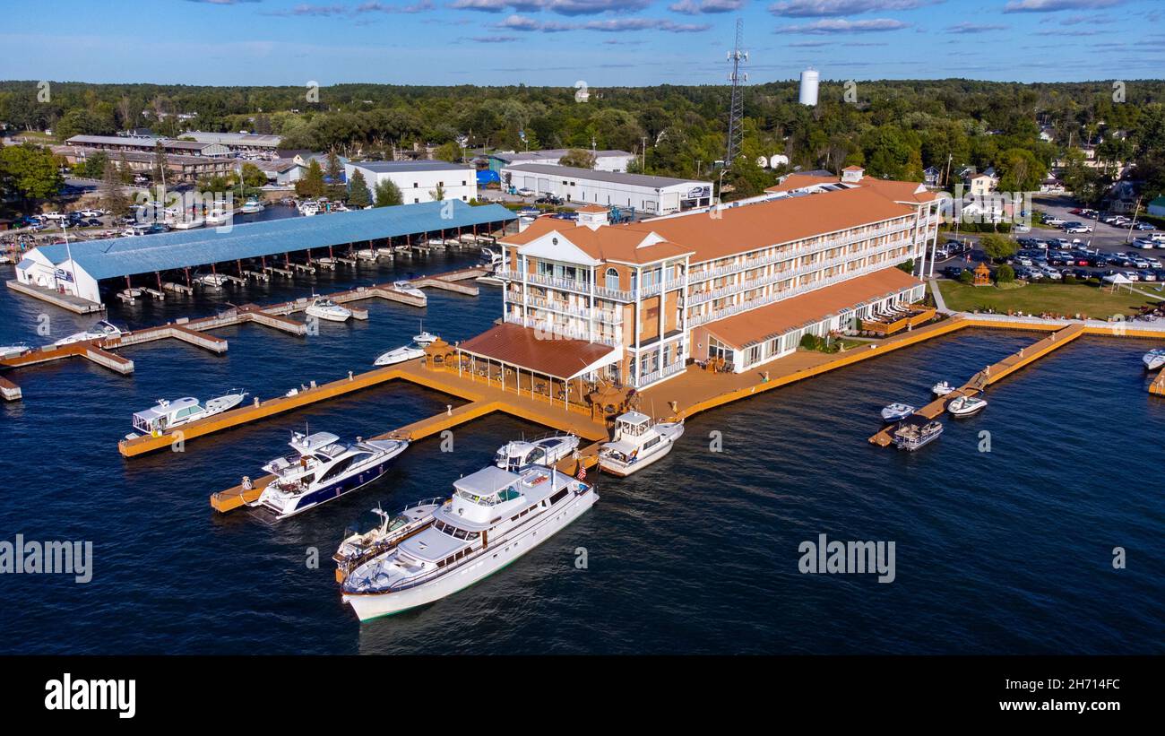 Riveredge Resort, Alexandria Bay, NY, USA Stock Photo