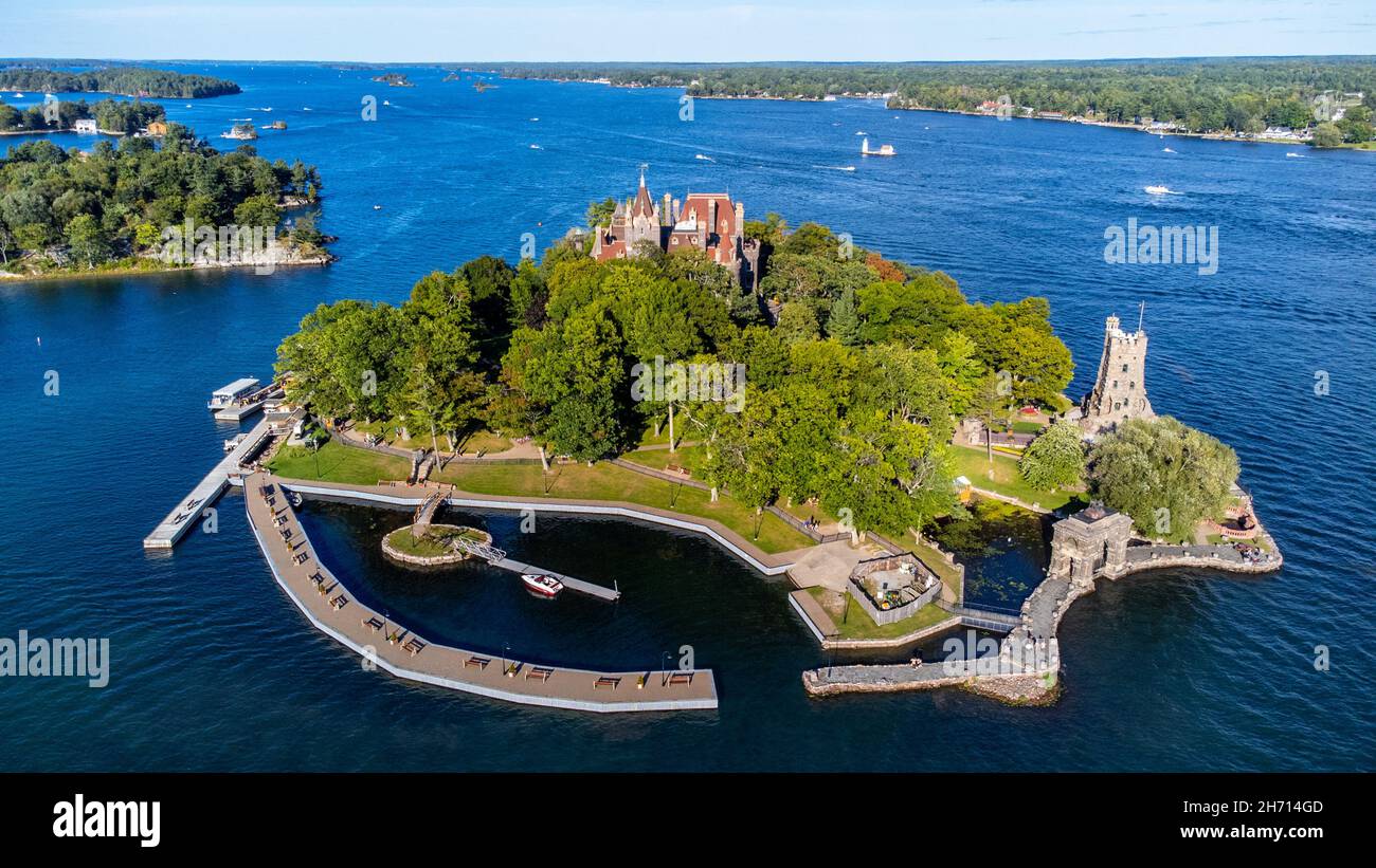 Boldt Castle, Heart Island, Alexandria Bay, NY, USA Stock Photo