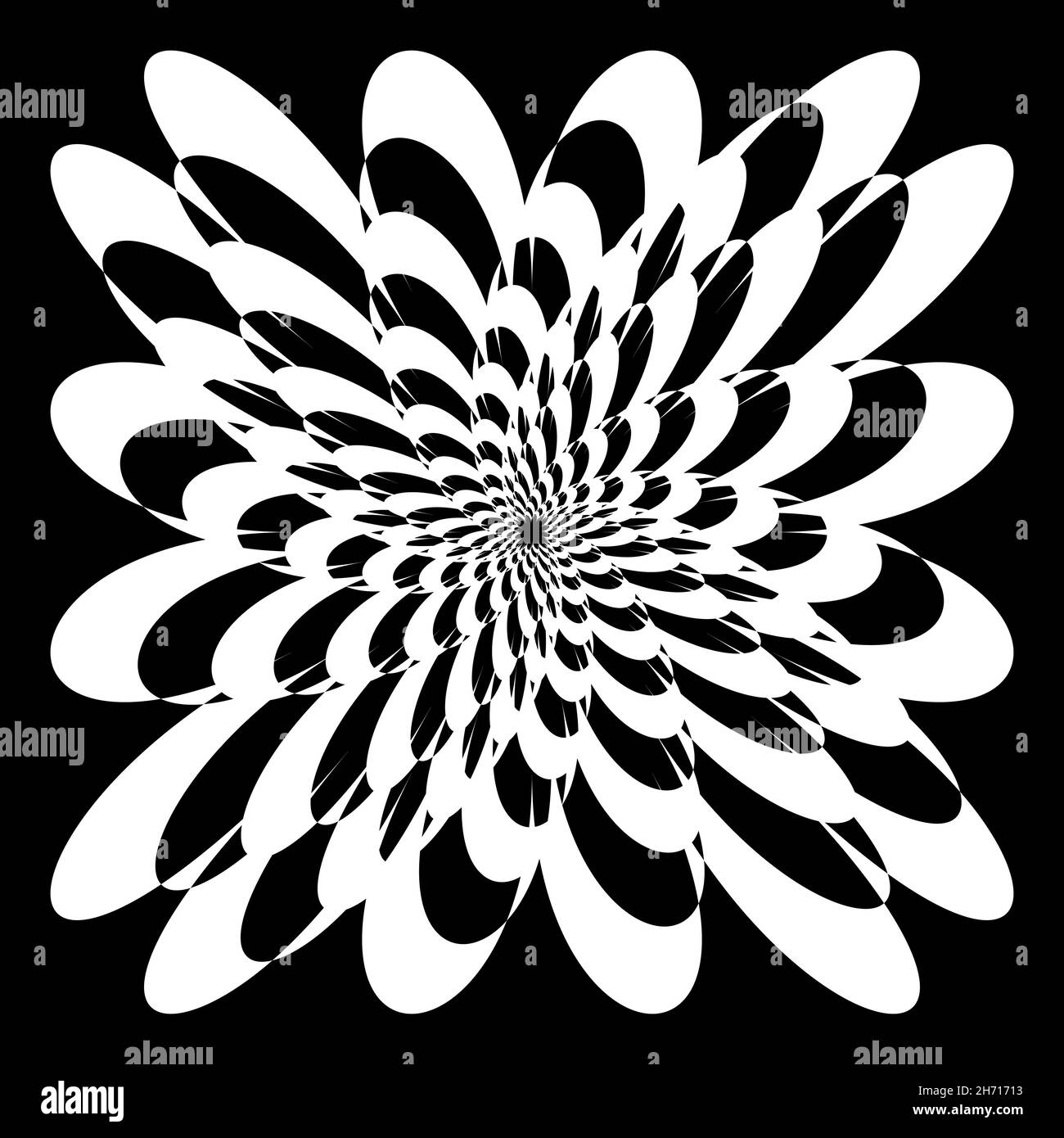 Abstract op-art element. Optical, visual art, artistic element ...