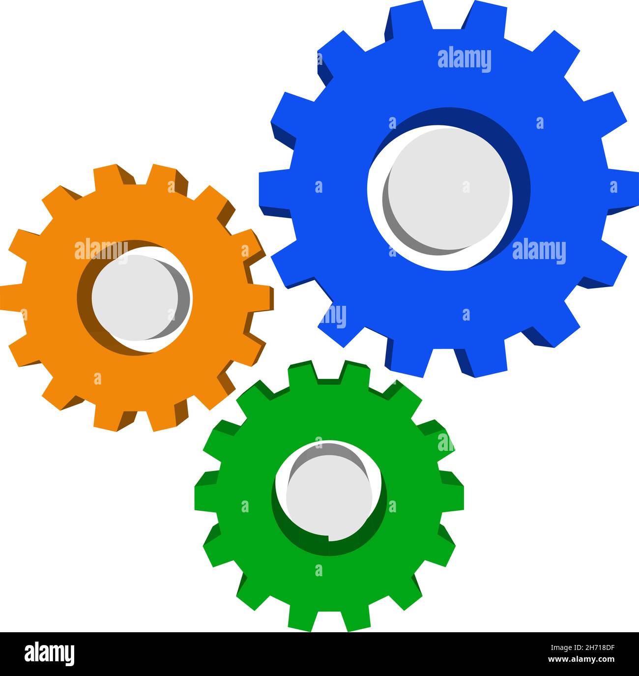 Gear, gearwheel, cogwheel vector icon. Repair, maintanence, setup and