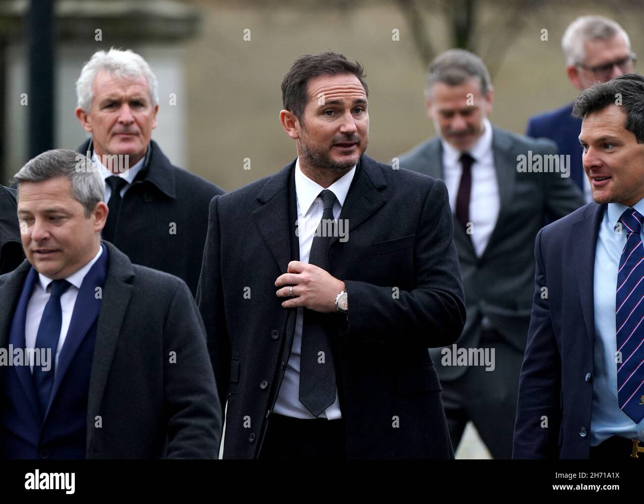 Former Chelsea manager Frank Lampard (centre) attends the memorial service at Glasgow Cathedral. On the 26th October 2021 it was announced that former Scotland, Rangers and Everton manager Walter Smith had died aged 73. Picture date: Friday November 19, 2021. Stock Photo