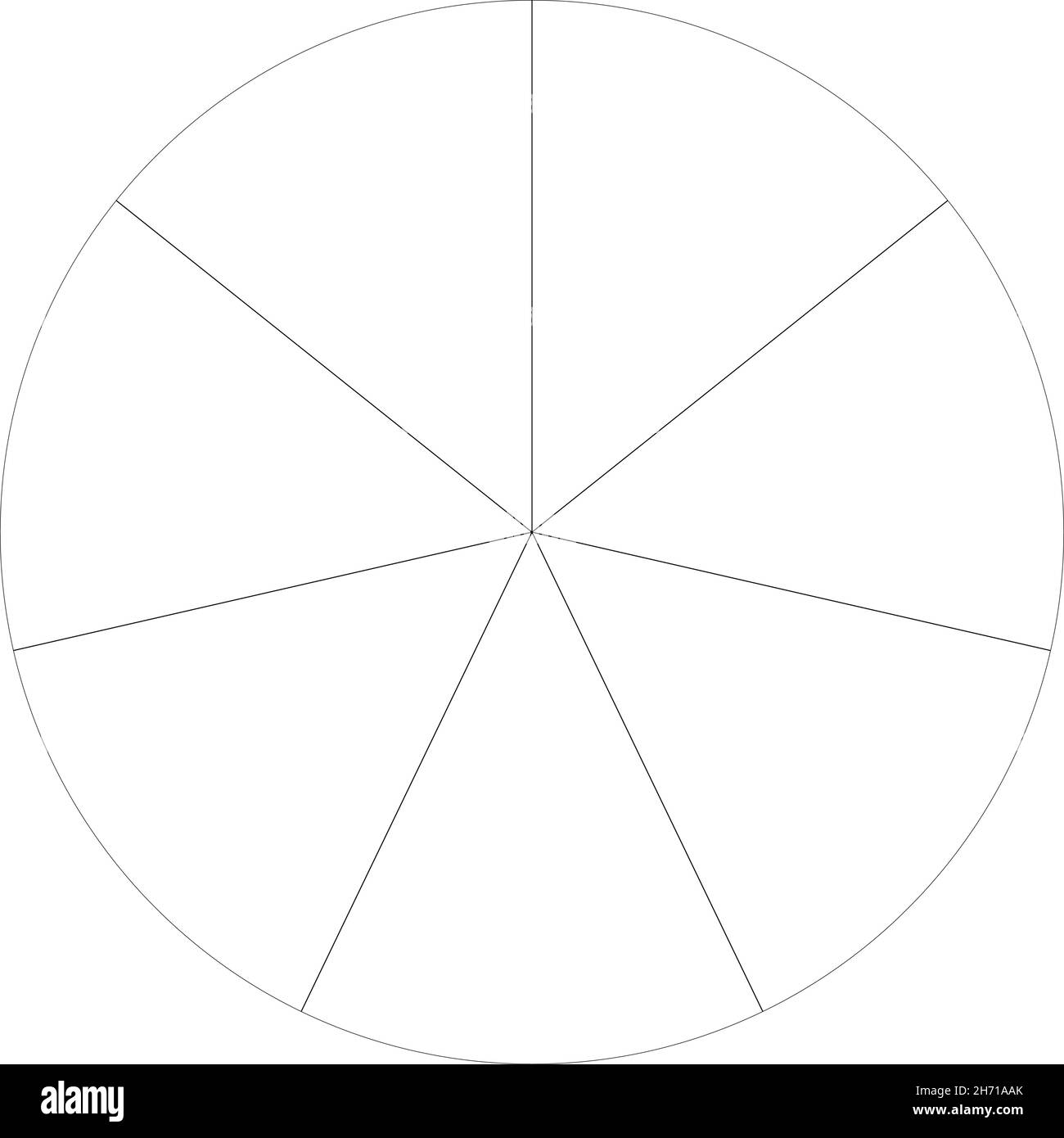 Pie chart, Pie graph, circular, circle diagram from series with 2 to 65