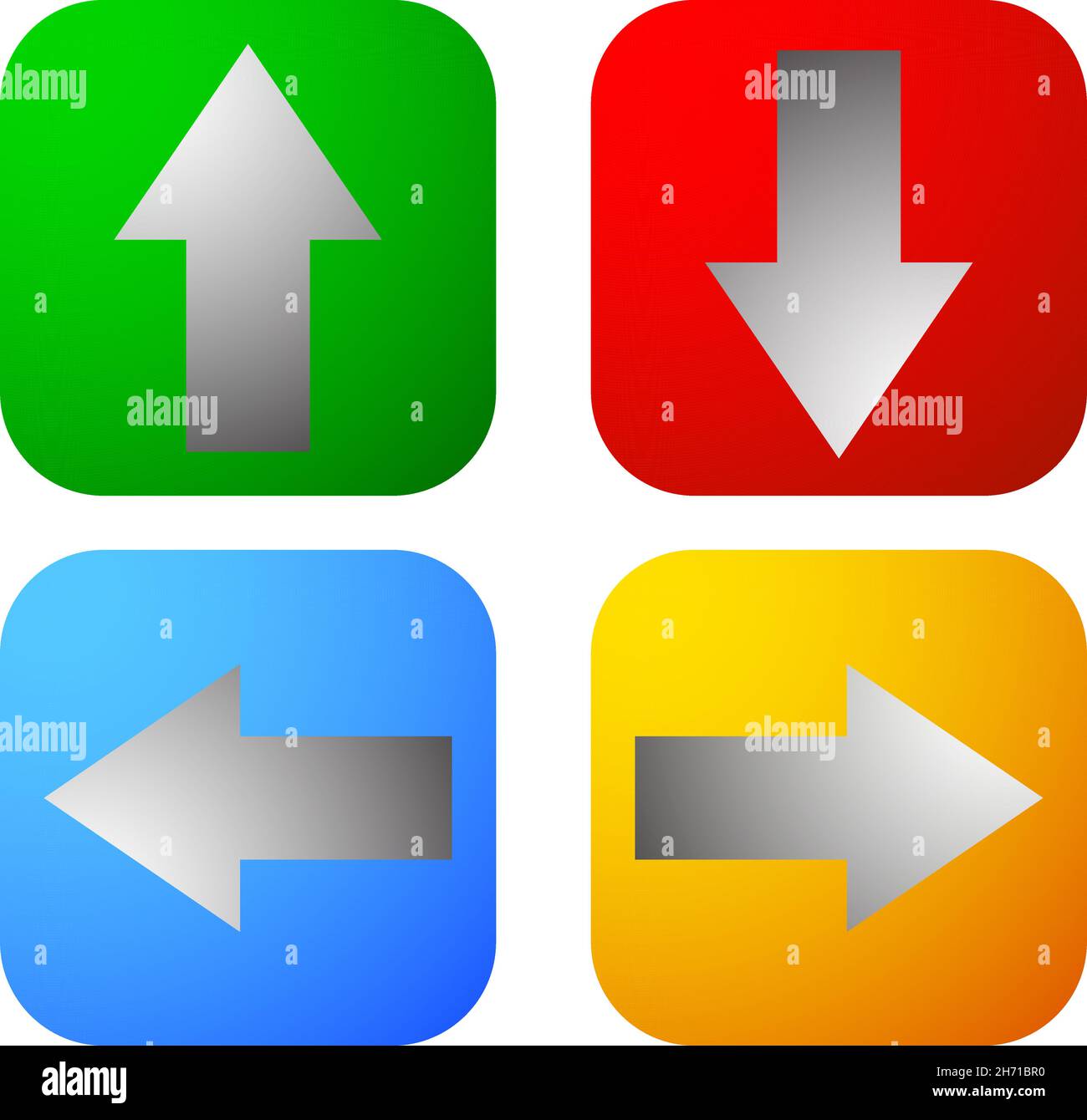 4-way arrows, pointers, cursors shapes - stock vector illustration ...