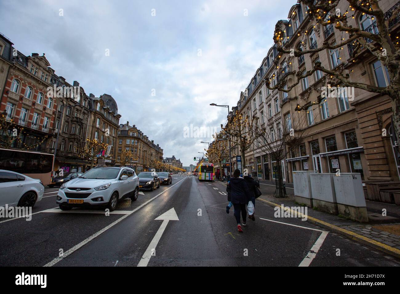 View of the Luxembourg city, Luxembourg Stock Photo