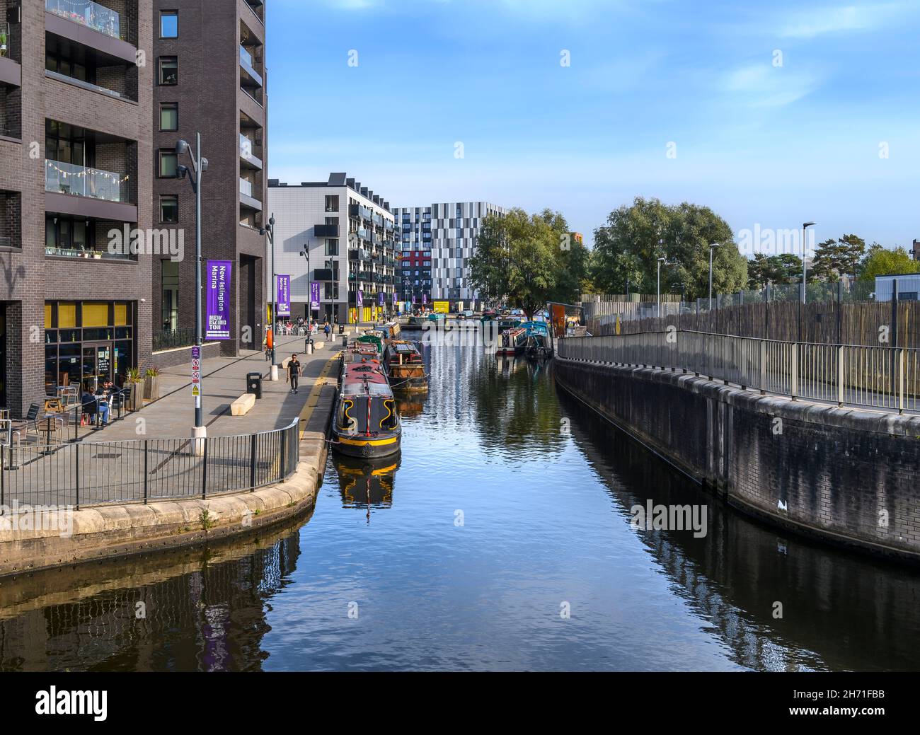 Smart, modern flats / apartments at New Islington Marina, part of a
