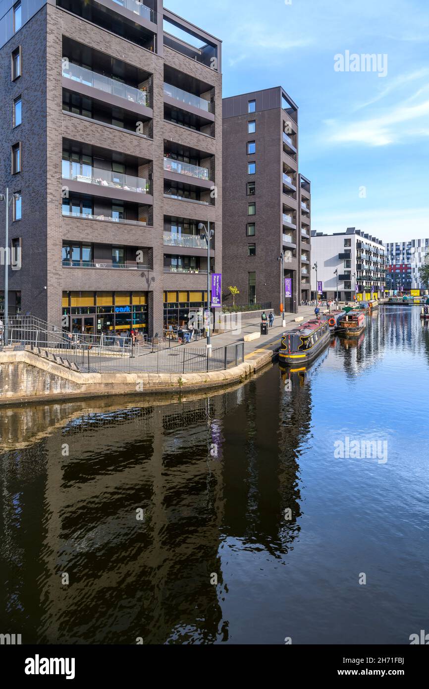 Smart, modern flats / apartments at New Islington Marina, part of a