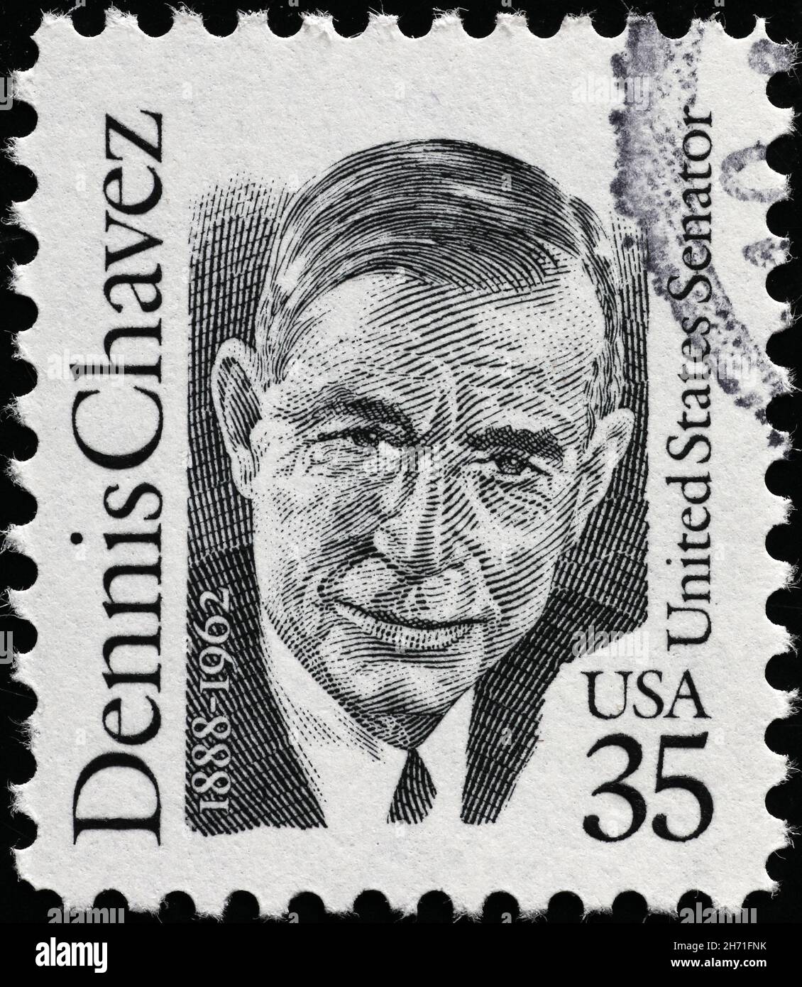 Dennis Chavez on american postage stamp Stock Photo Alamy