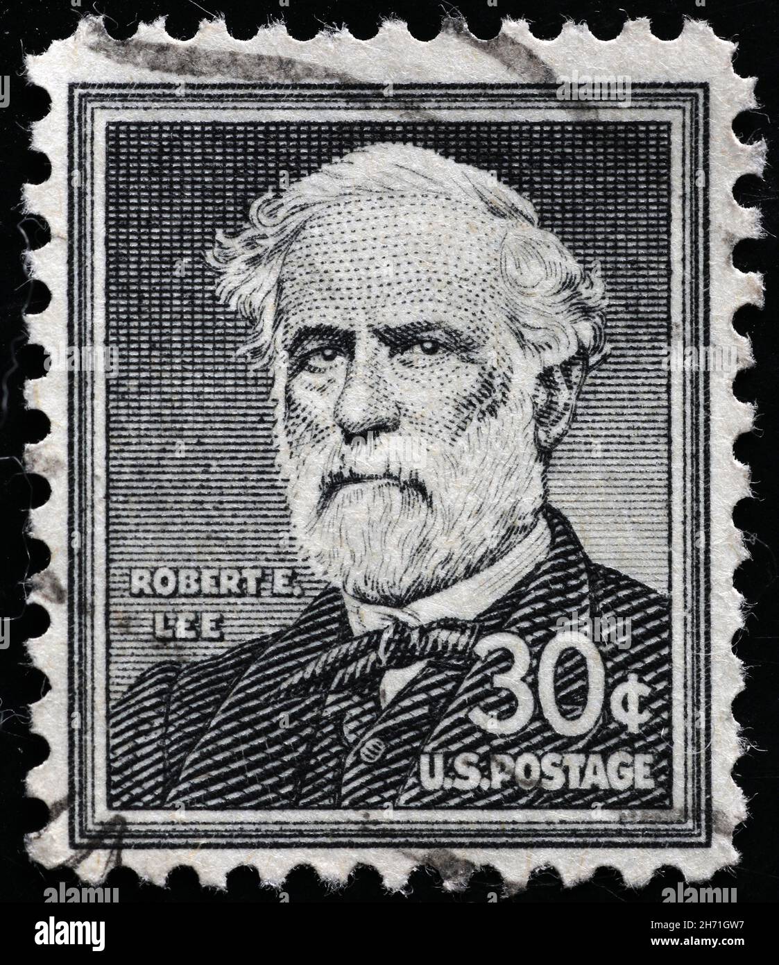 Robert E. Lee on american postage stamp Stock Photo Alamy