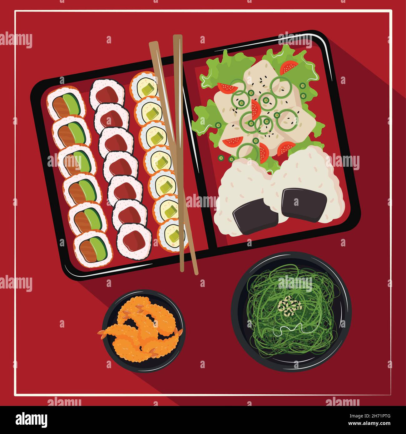 japanese lunch box Stock Vector Image & Art Alamy