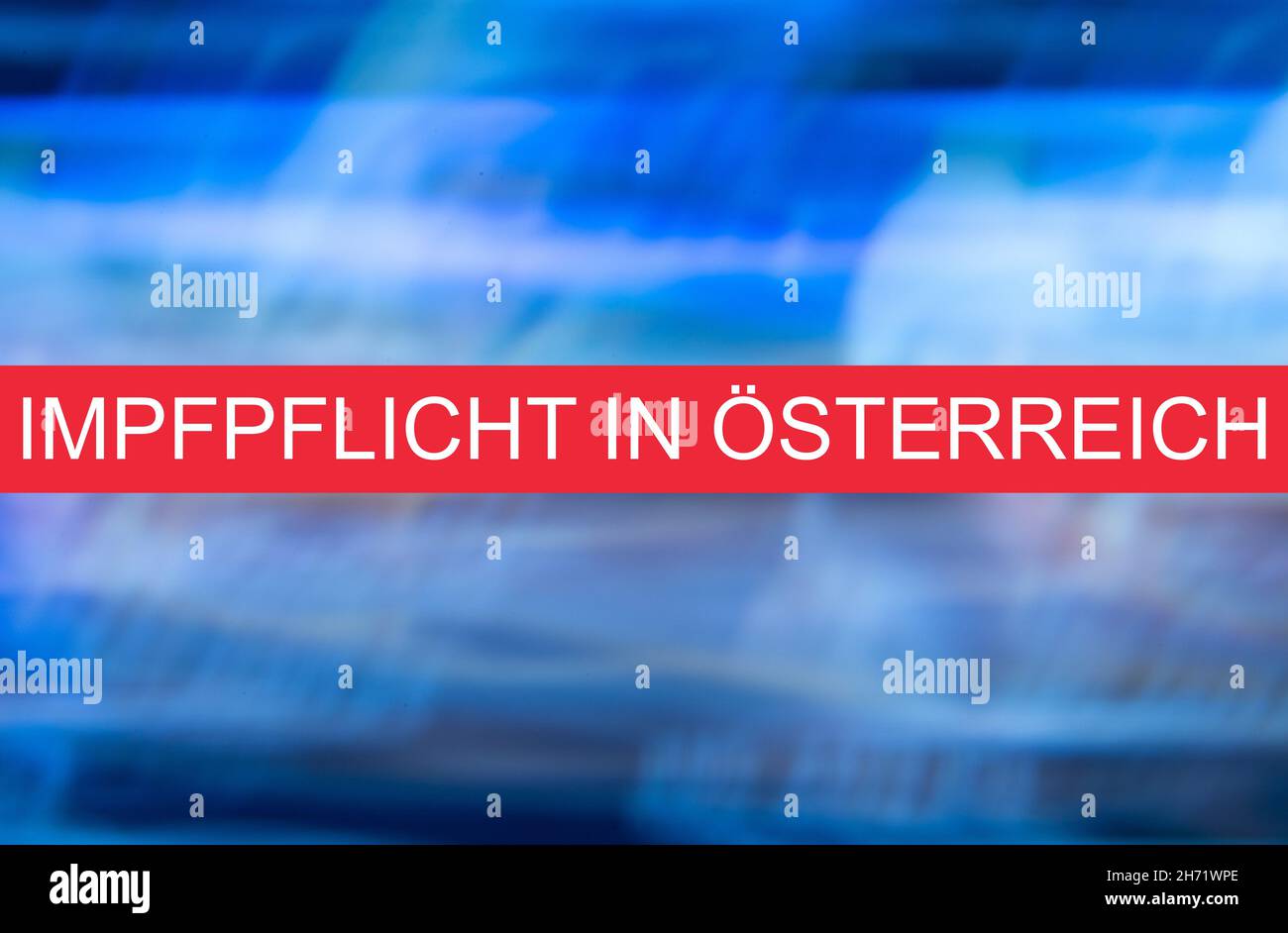 General compulsory vaccination in Austria to come Stock Photo