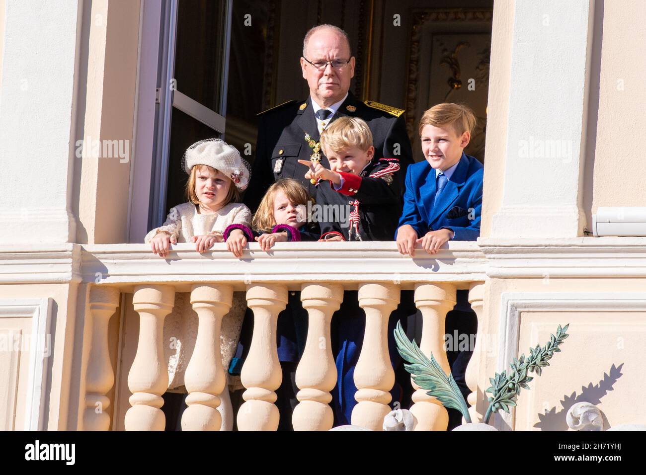 Monaco Monaco 19th Nov 2021 Prince Albert II Of Monaco With His monaco-monaco-19th-nov-2021-prince-albert-ii-of-monaco-with-his
