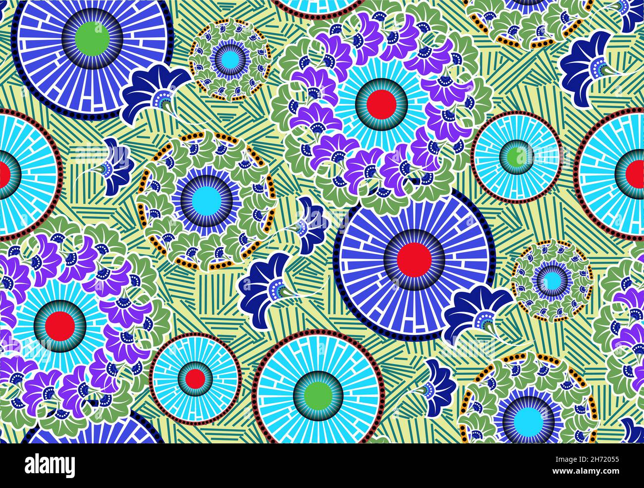 Traditional fan motif Stock Vector Images Alamy