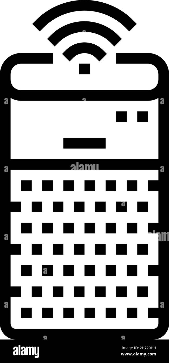 smart speaker line icon vector illustration Stock Vector Image & Art ...