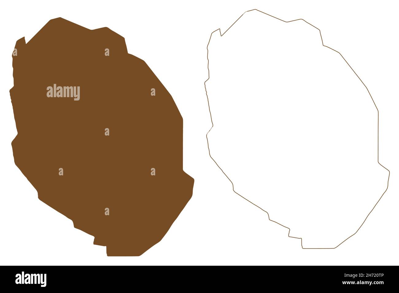 Graham island (Canada, Nunavut Province, North America, Canadian Arctic Archipelago) map vector illustration, scribble sketch Graham map Stock Vector