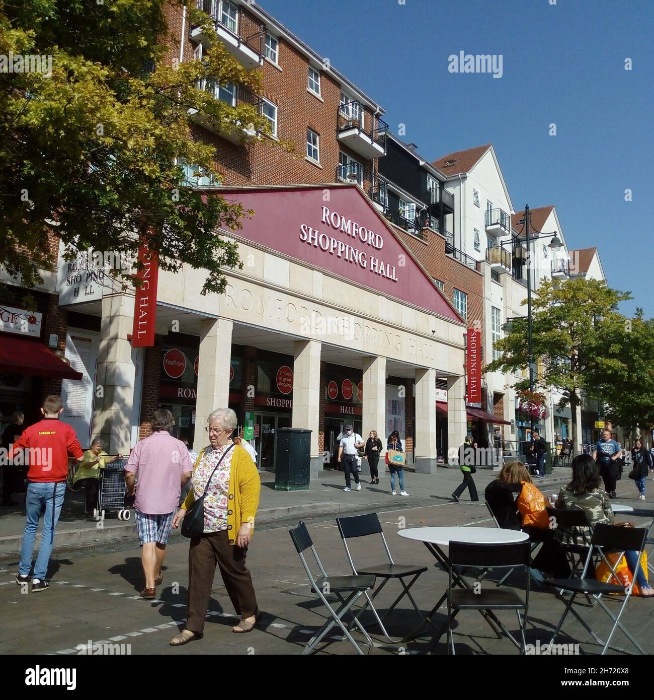 ROMFORD, UNITED KINGDOM Sep 04, 2020 The People outside Romford