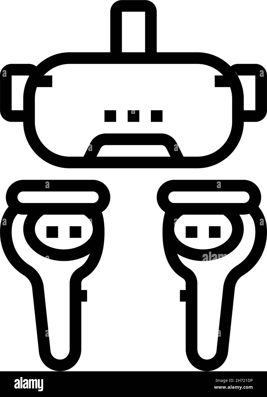 vr headset line icon vector illustration Stock Vector Image & Art - Alamy