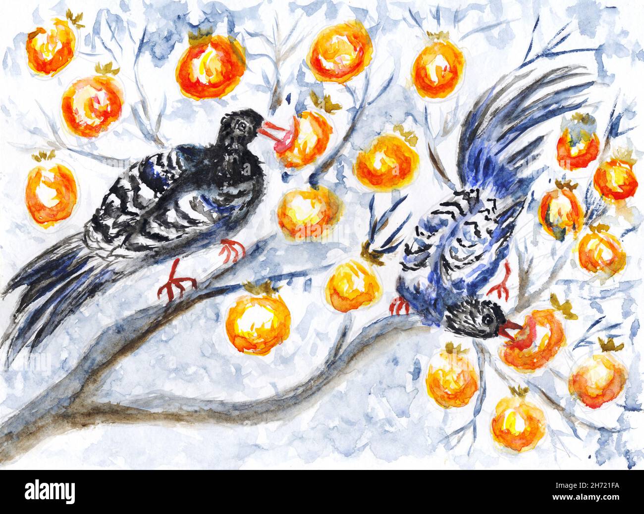 Magpie Illustration Abstract High Resolution Stock Photography and ...