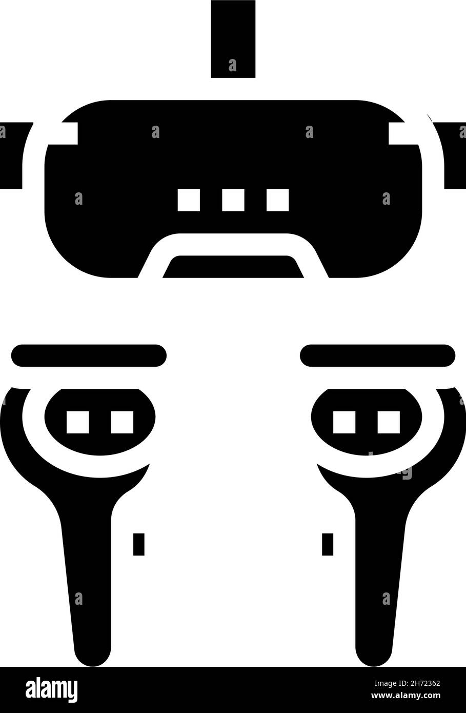 vr headset glyph icon vector illustration Stock Vector Image & Art Alamy