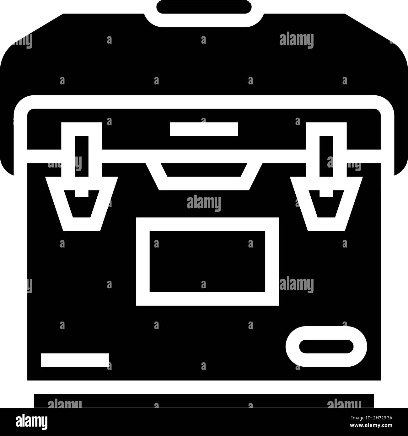 camp cooler glyph icon vector illustration Stock Vector Image & Art - Alamy