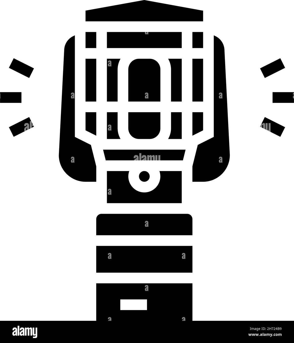 lantern device glyph icon vector illustration Stock Vector Image & Art ...