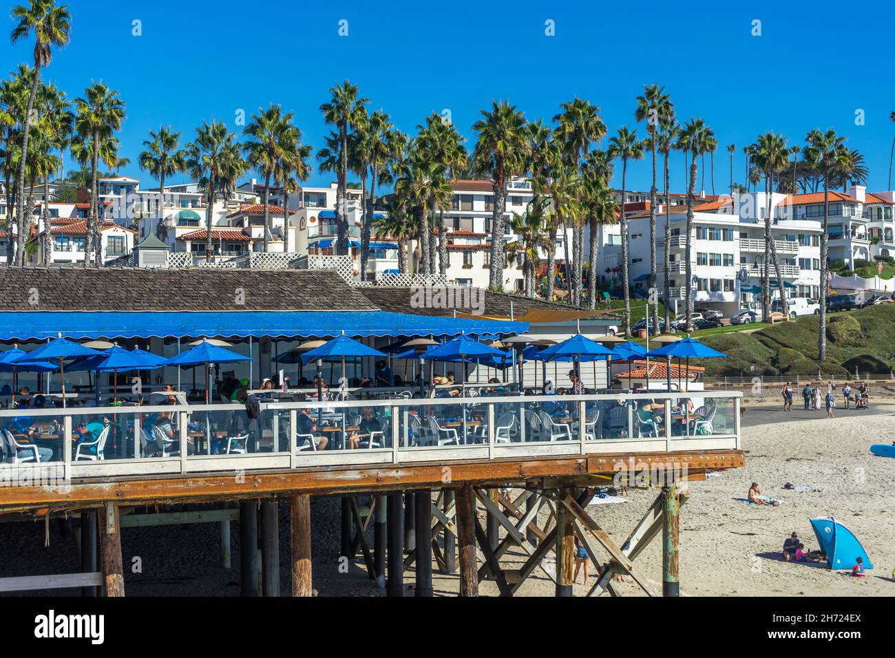San Clemente, CA, USA November 13, 2021 View of the outdoor dining