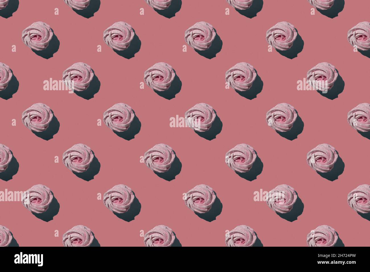 Zephyr on a pink background. Seamless Zephyr Pattern. Hard shadows Stock Photo