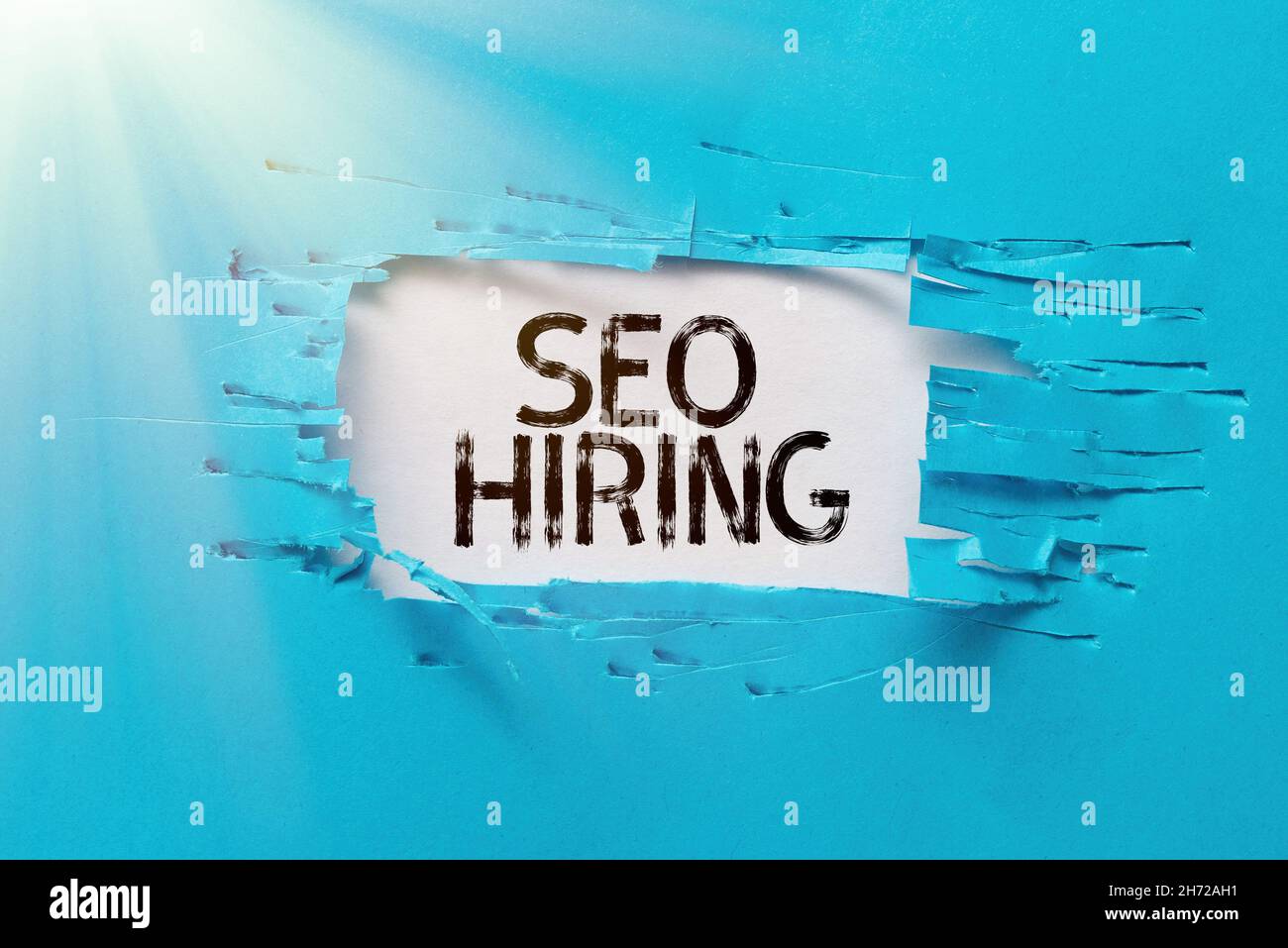 Text showing inspiration Seo Hiring. Word Written on employing a