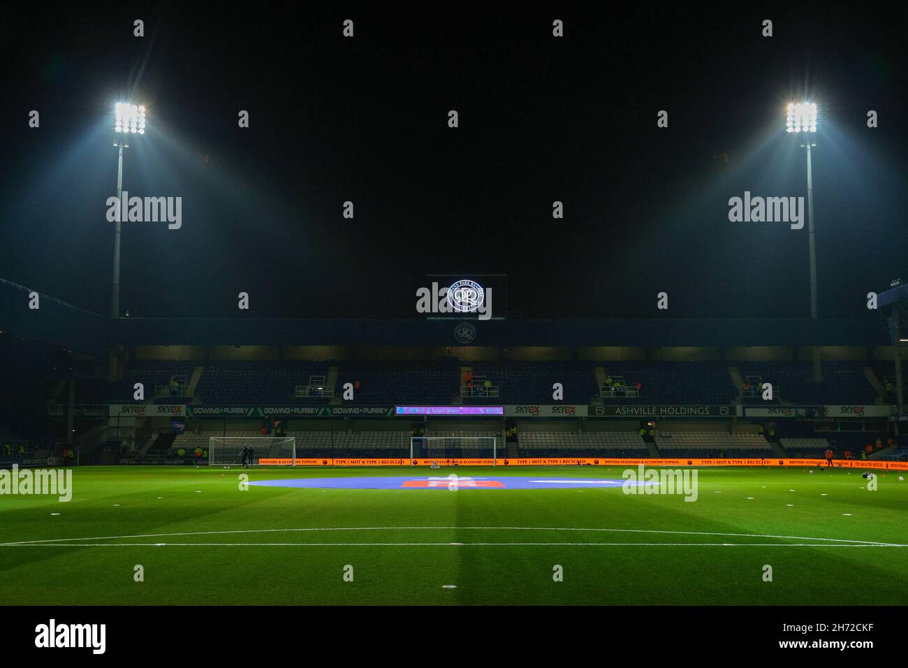 QPR Stadium before the Sky Bet Championship match between Queens Park Rangers and Luton Town at the Kiyan Prince Foundation Stadium., London on Friday 19th November 2021. (Credit: Ian Randall | MI News) Credit: MI News & Sport /Alamy Live News Stock Photo