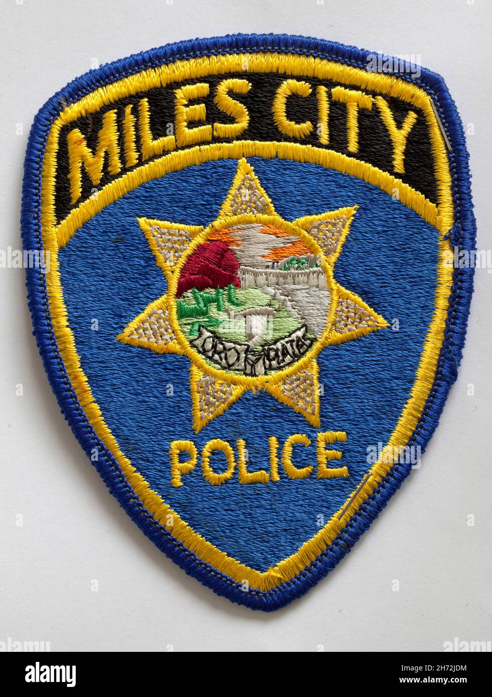 Police department patch hi-res stock photography and images - Alamy