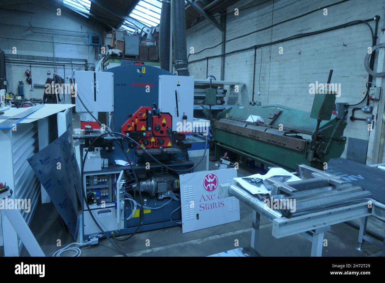 Azimex metal fabrication factory Northampton Stock Photo Alamy