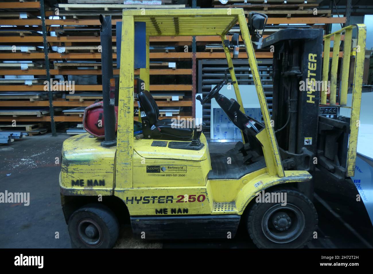 Hyster metal fabrication factory Northampton Stock Photo Alamy