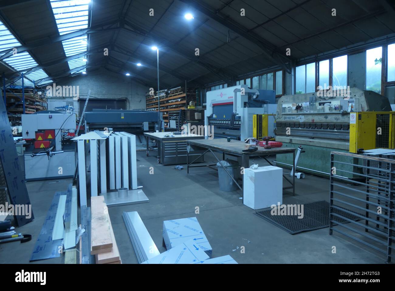 metal fabrication factory Northampton Stock Photo Alamy