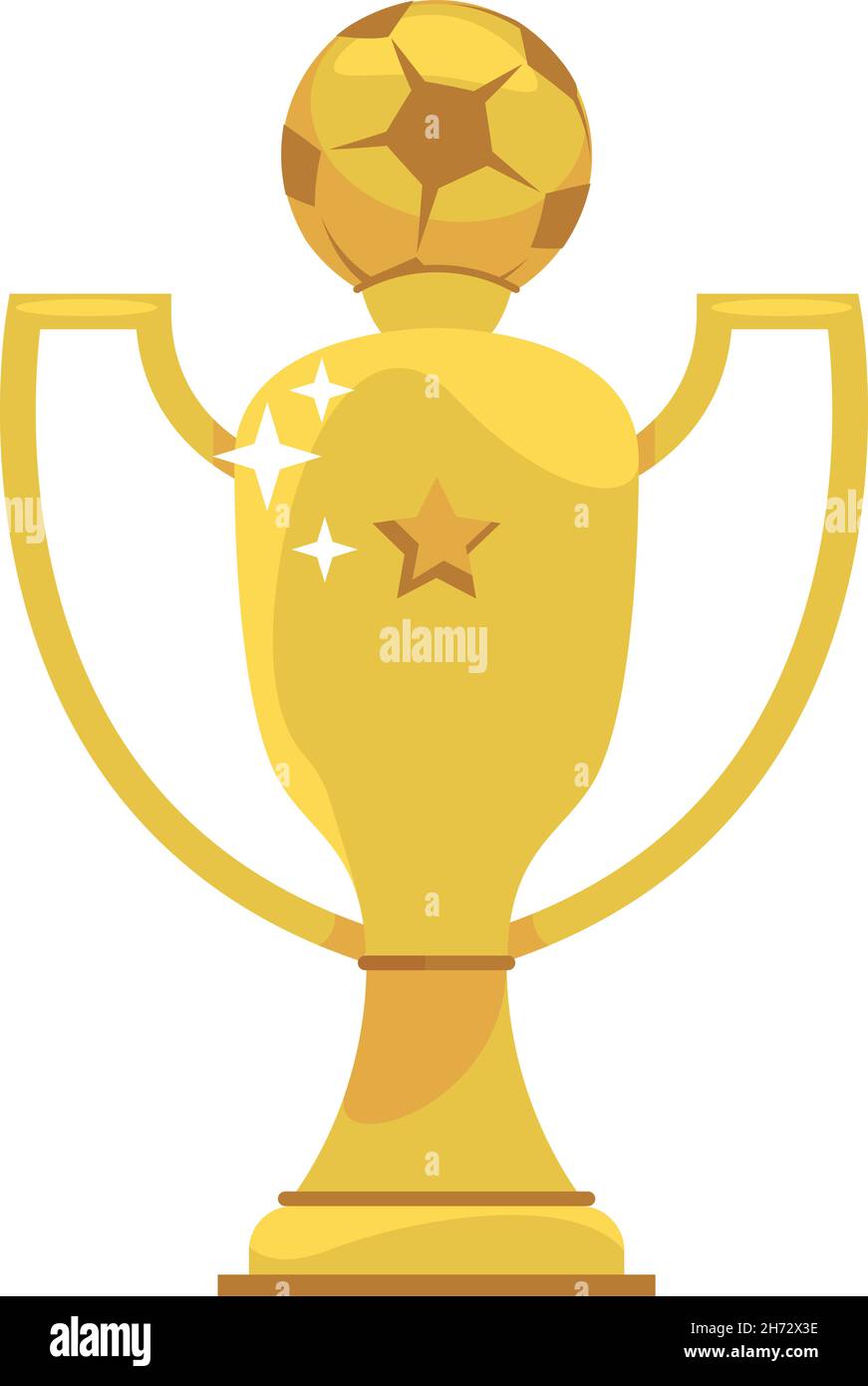 soccer golden trophy cup Stock Vector Image & Art - Alamy