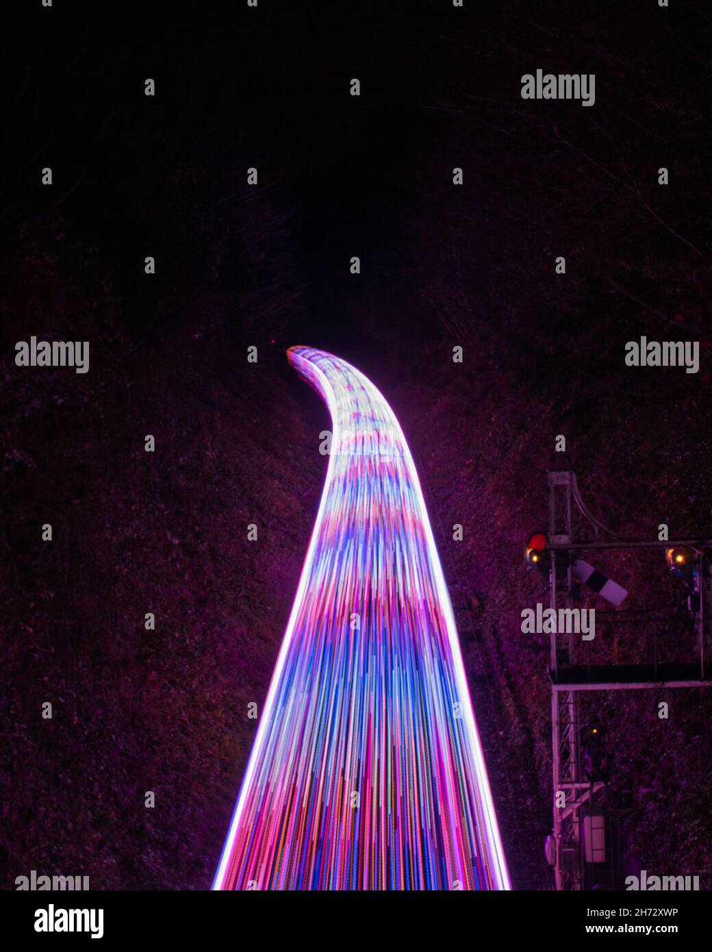 Steam Illuminations, The Watercress Line Stock Photo