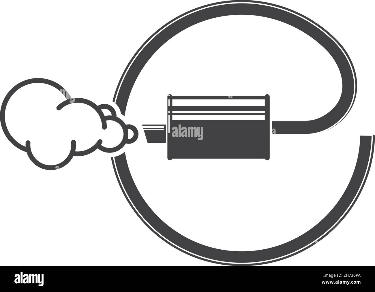 car exhaust icon vector illustration design template Stock Vector Image