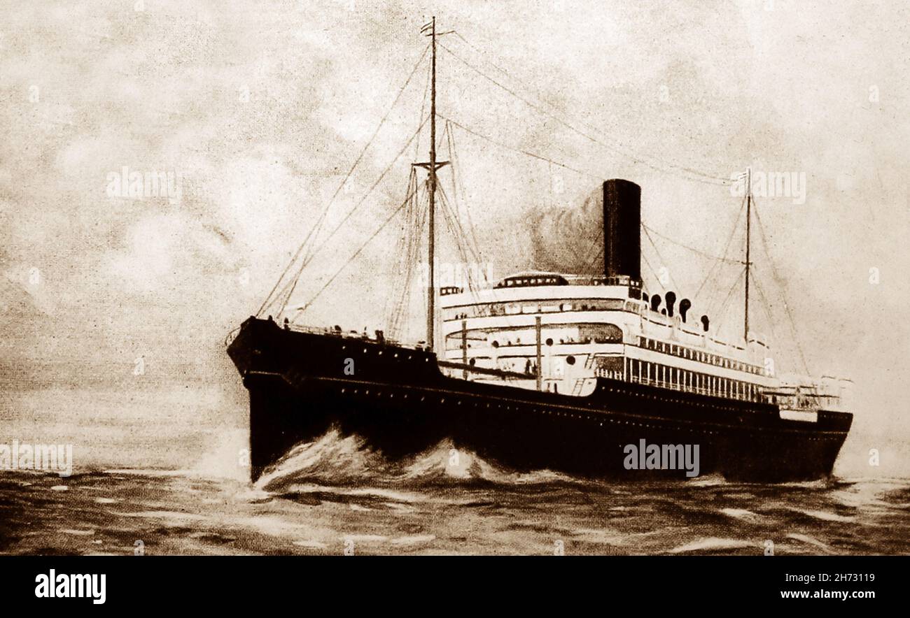 SS Fushima Maru, NYK Line, Japan, early 1900s Stock Photo