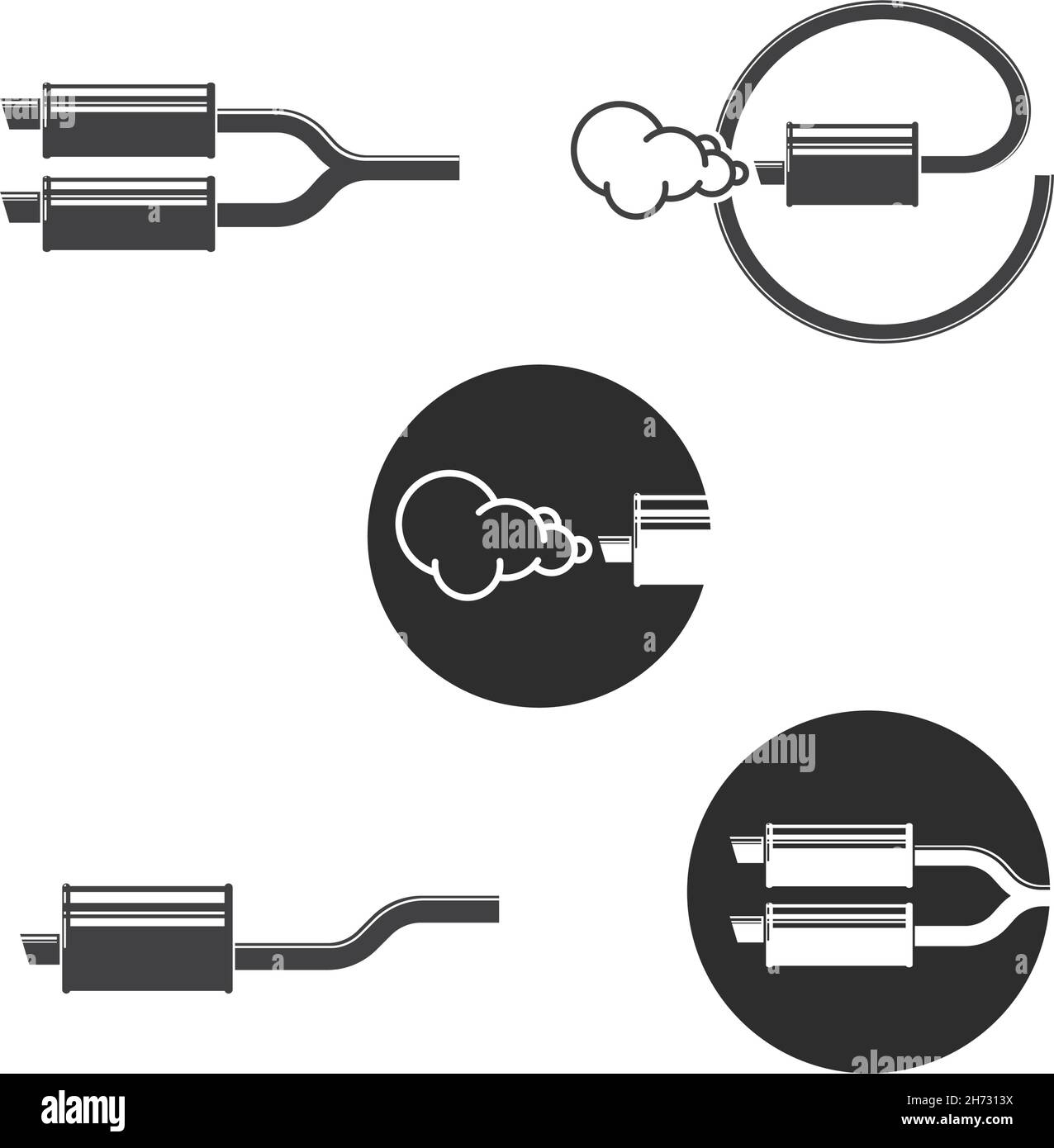 car exhaust icon vector illustration design template Stock Vector Image